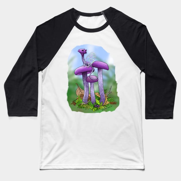 Amethyst Deceiver Baseball T-Shirt by BarefootSeeker